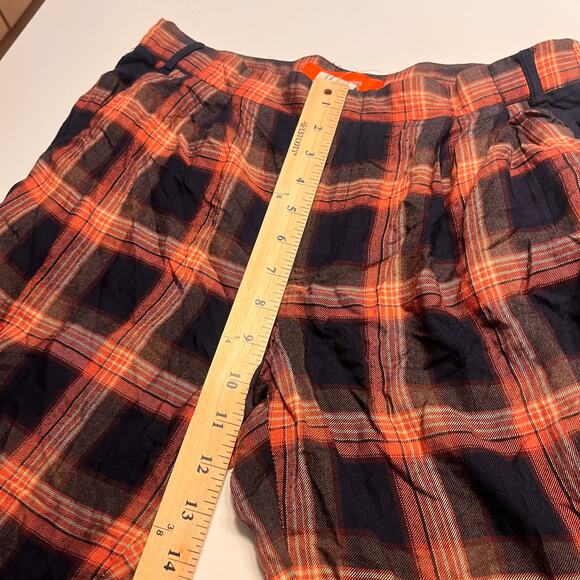 Cartonnier by Anthropologie Tartan Plaid Ankle Pants Black Motif Size 6P - Picture 6 of 8
